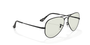 Clear Lenses, Polished Black Frame