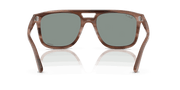 Polarized Light Blue Lenses, Polished Havana Brown Frame