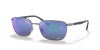 [Grey/Blue Lenses, Polished Gunmetal Frame]