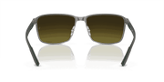 Green/Gold Lenses, Polished Brown On Gunmetal Frame