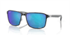 [Blue Lenses, Polished Black On Silver Frame]