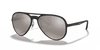 [Silver Lenses, Matte Black Frame]