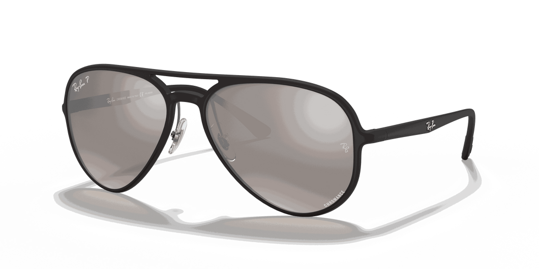 [Silver Lenses, Matte Black Frame]