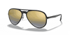 [Blue Lenses, Polished Black Frame]