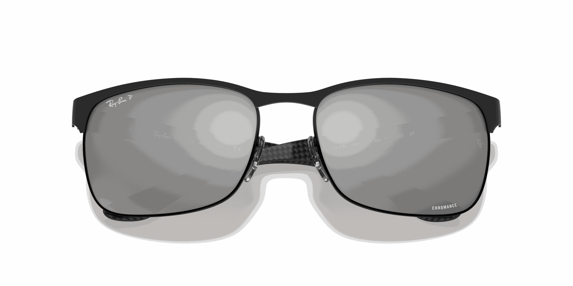 [Silver Lenses, Matte Black Frame]