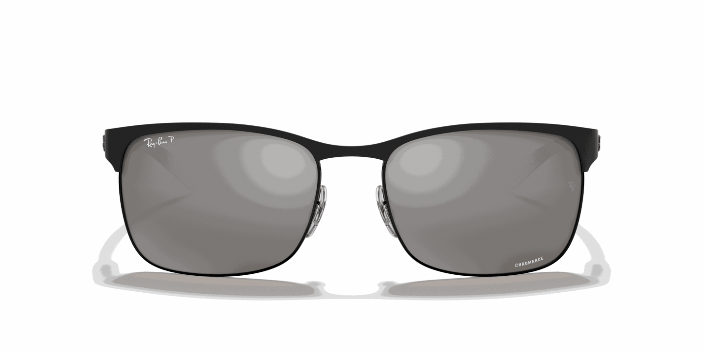 [Silver Lenses, Matte Black Frame]