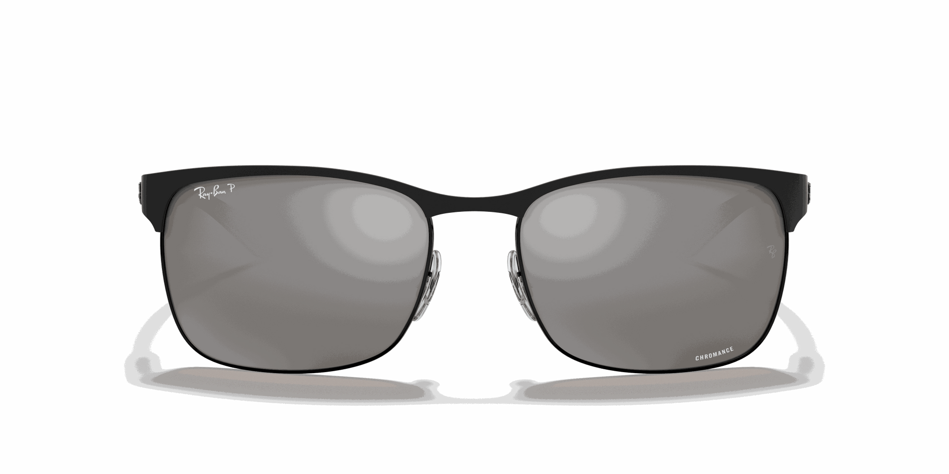 [Silver Lenses, Matte Black Frame]