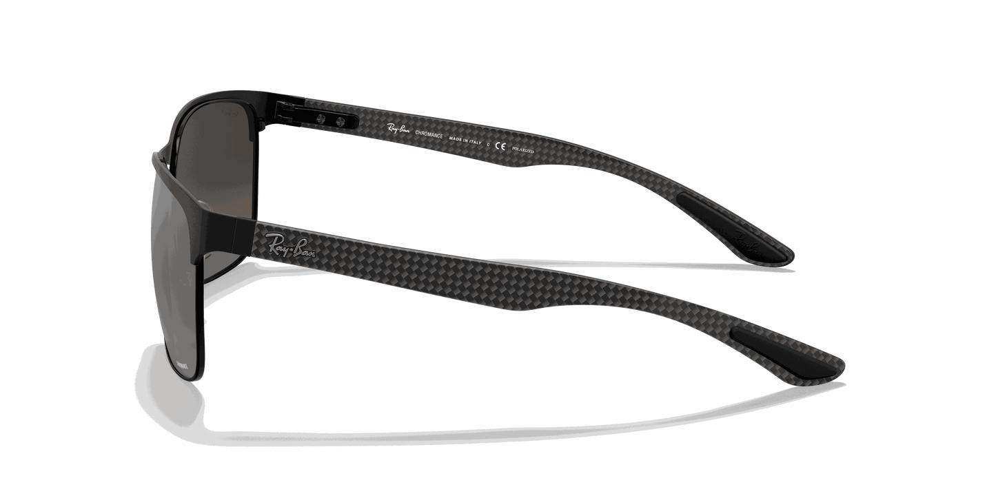 [Silver Lenses, Matte Black Frame]