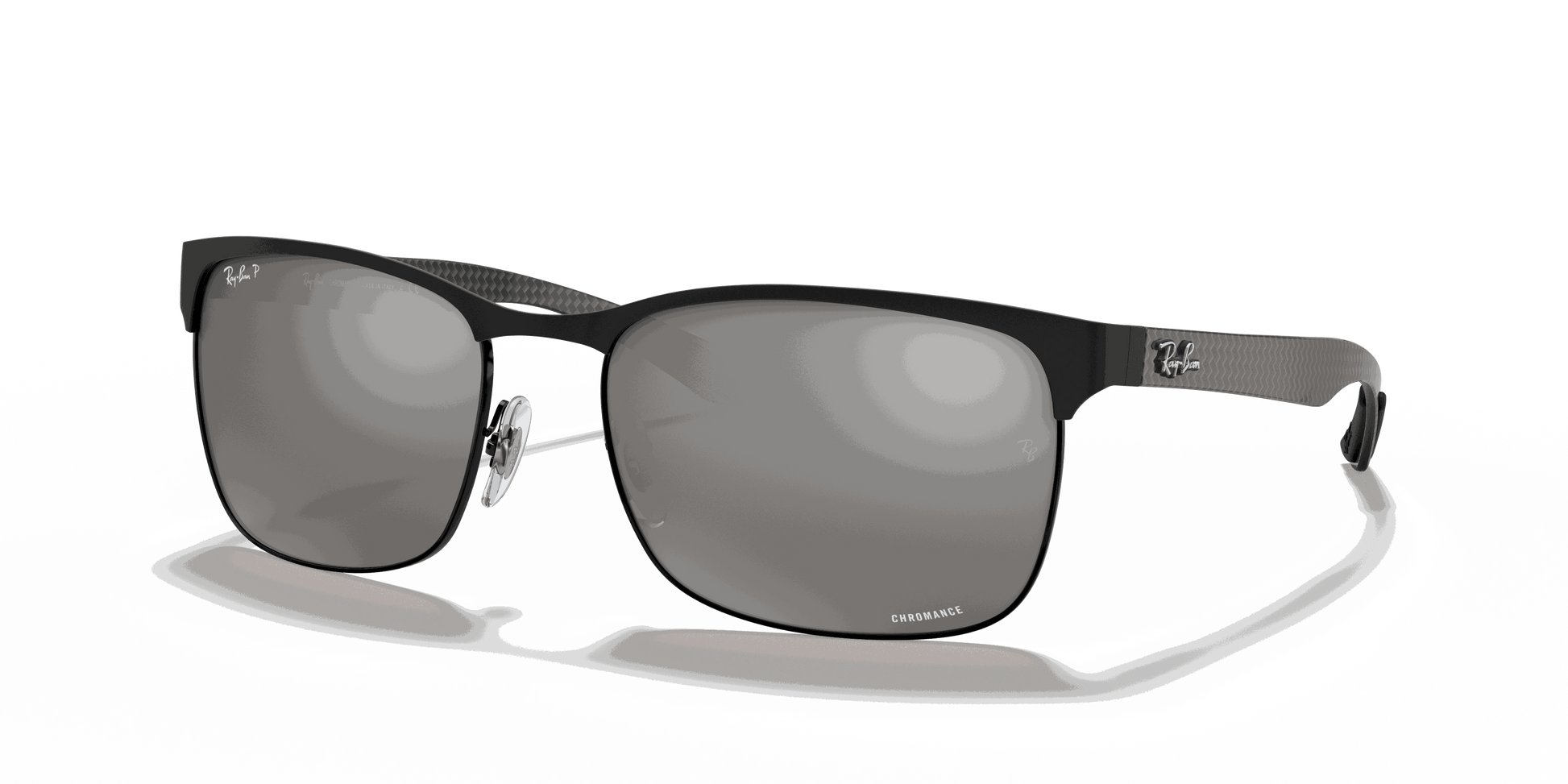 [Silver Lenses, Matte Black Frame]