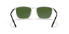 [Dark Green Lenses, Polished Black On Silver Frame]