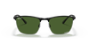 [Dark Green Lenses, Polished Black On Silver Frame]