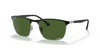 [Dark Green Lenses, Polished Black On Silver Frame]