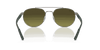 [Green & Gold Lenses, Polished Gunmetal Frame]