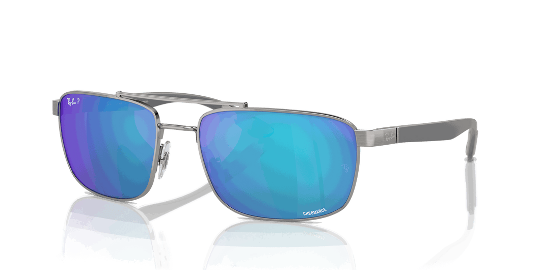 [Green & Blue Lenses, Polished Gunmetal Frame]