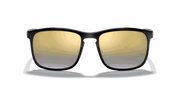 Blue Mirror Gold Gradient Lenses, Polished Black Frame