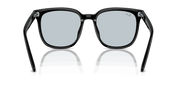 Light Blue Lenses, Polished Black Frame