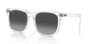 [Grey Lenses, Polished Transparent Frame]