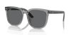 [Dark Grey Lenses, Polished Transparent Grey Frame]