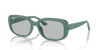 [Light Grey Lenses, Polished Algae Green Frame]