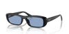 [Light Blue Lenses, Polished Black Frame]