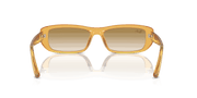 Clear Light Brown Lenses, Polished Transparent Yellow Frame