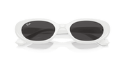 Dark Grey Lenses, Polished White Frame