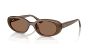 Dark Brown Lenses, Matte Opal Brown Frame