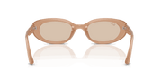 Light Brown Lenses, Matte Opal Beige Frame