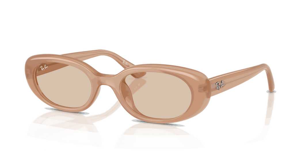 [Light Brown Lenses, Matte Opal Beige Frame]