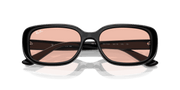 Dark Pink Lenses, Polished Black Frame