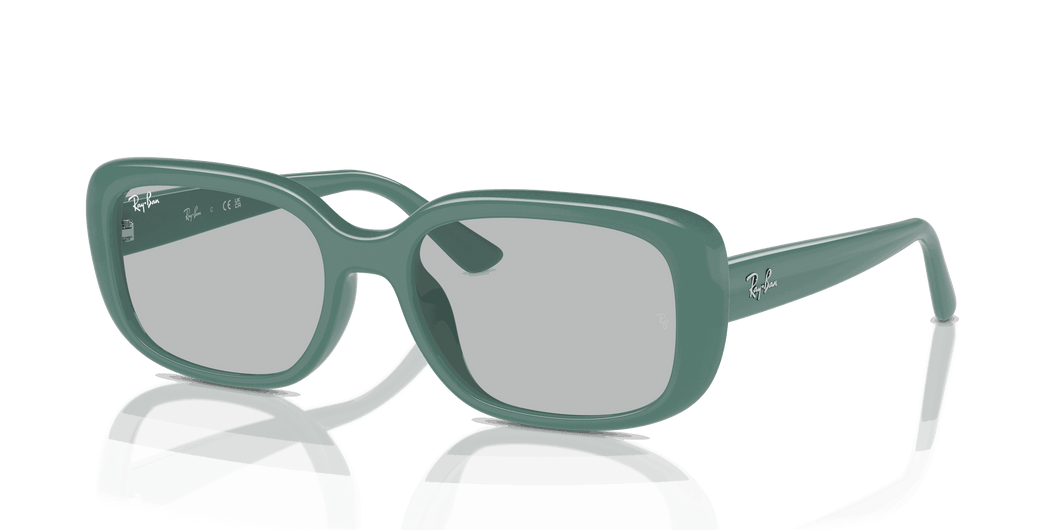 [Light Grey Lenses, Polished Algae Green Frame]