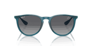 Grey Lenses, Polished Transparent Teal Frame