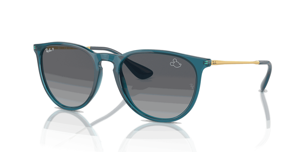 [Grey Lenses, Polished Transparent Teal Frame]