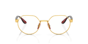 Clear Lenses, Polished Gold Frame