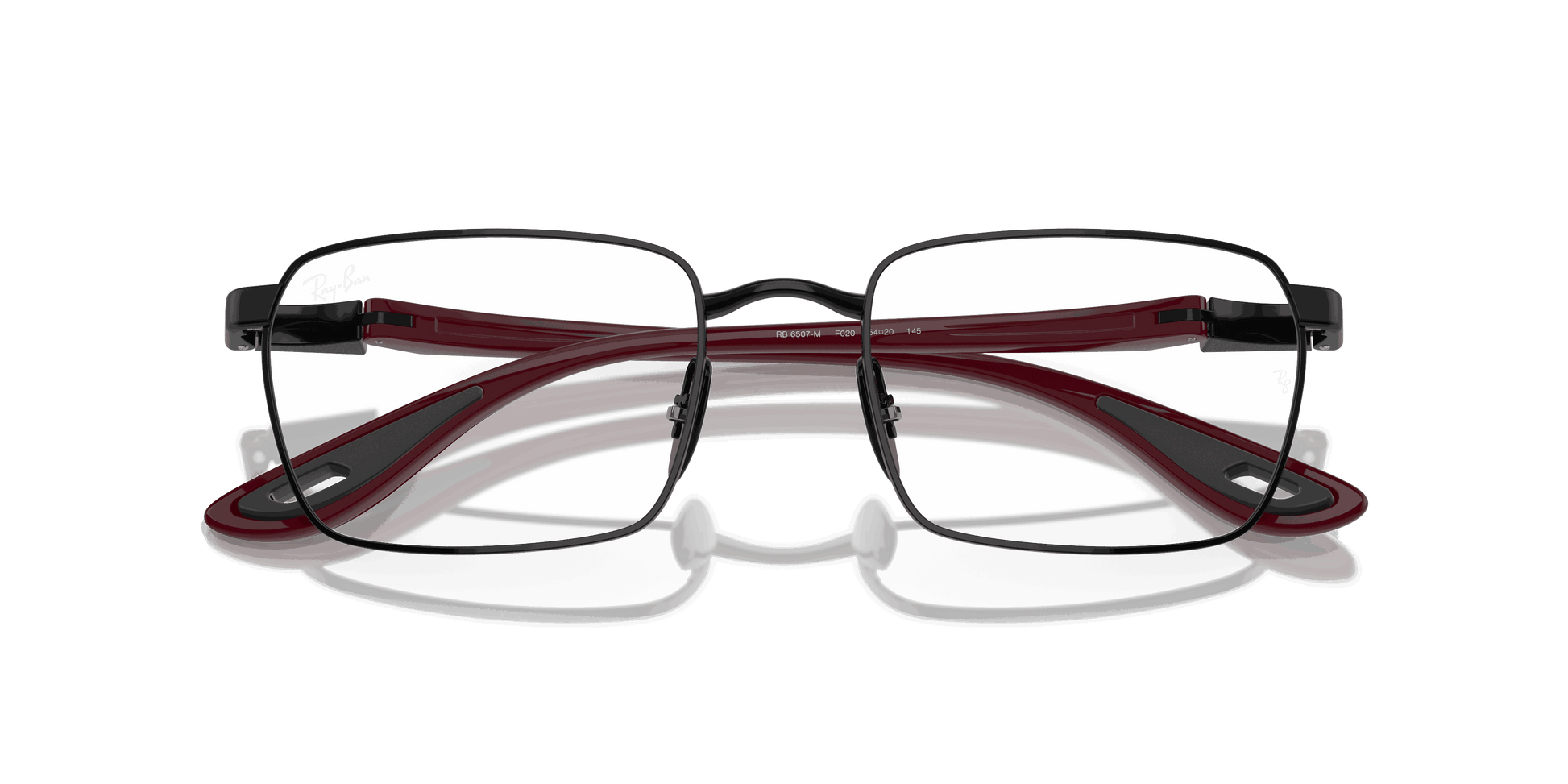 [Clear Lenses, Polished Black Frame]