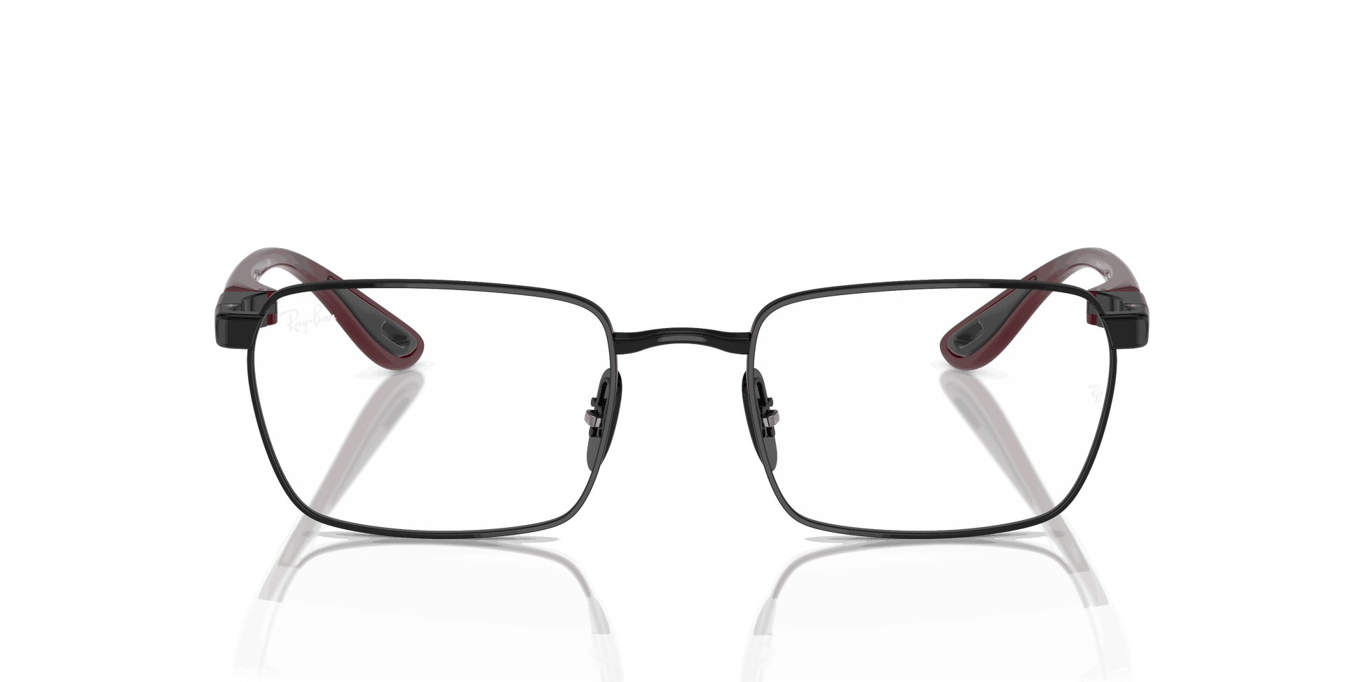 [Clear Lenses, Polished Black Frame]