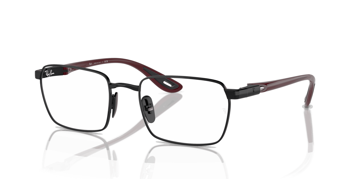 [Clear Lenses, Polished Black Frame]