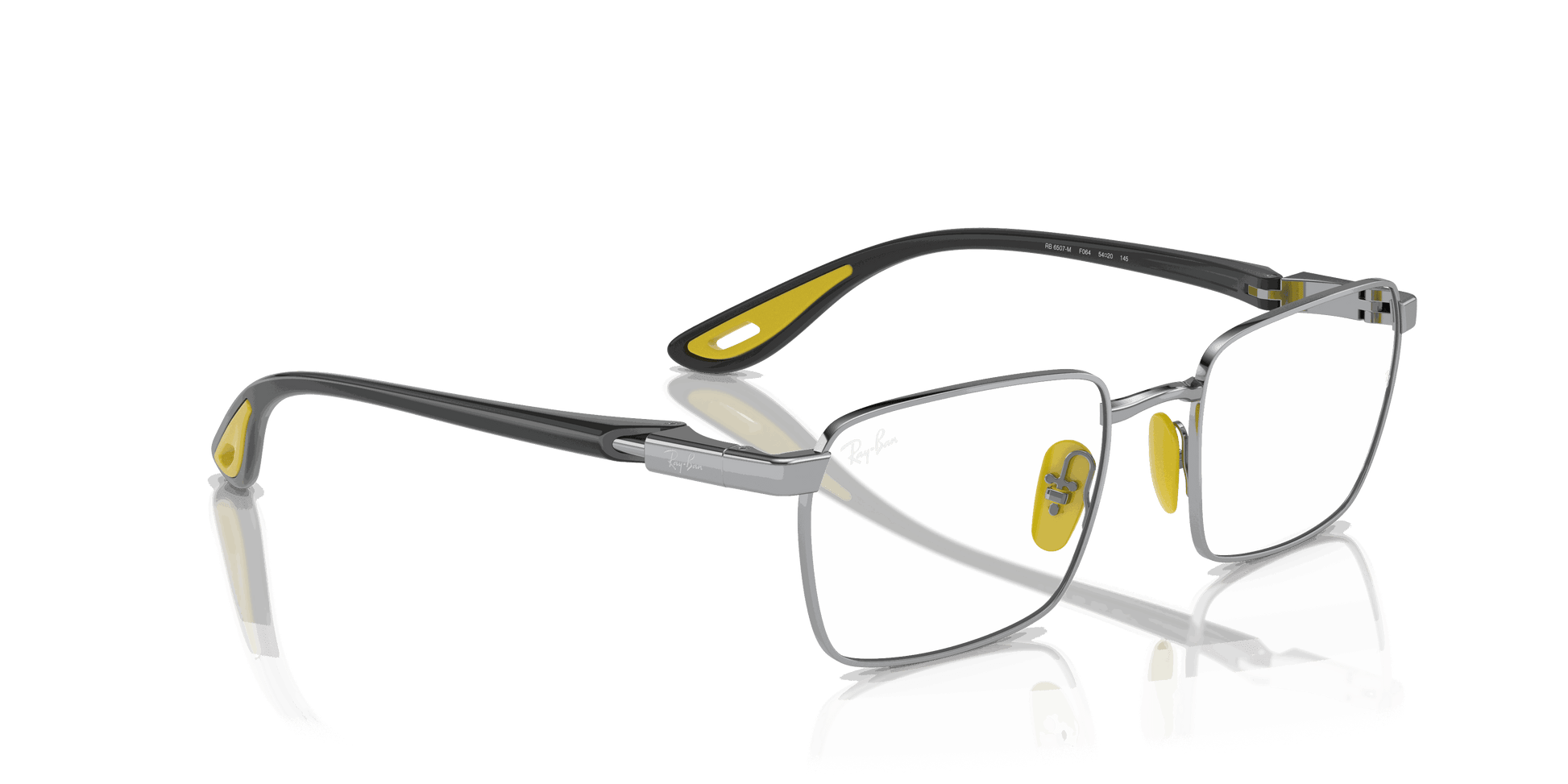 [Clear Lenses, Polished Silver Frame]