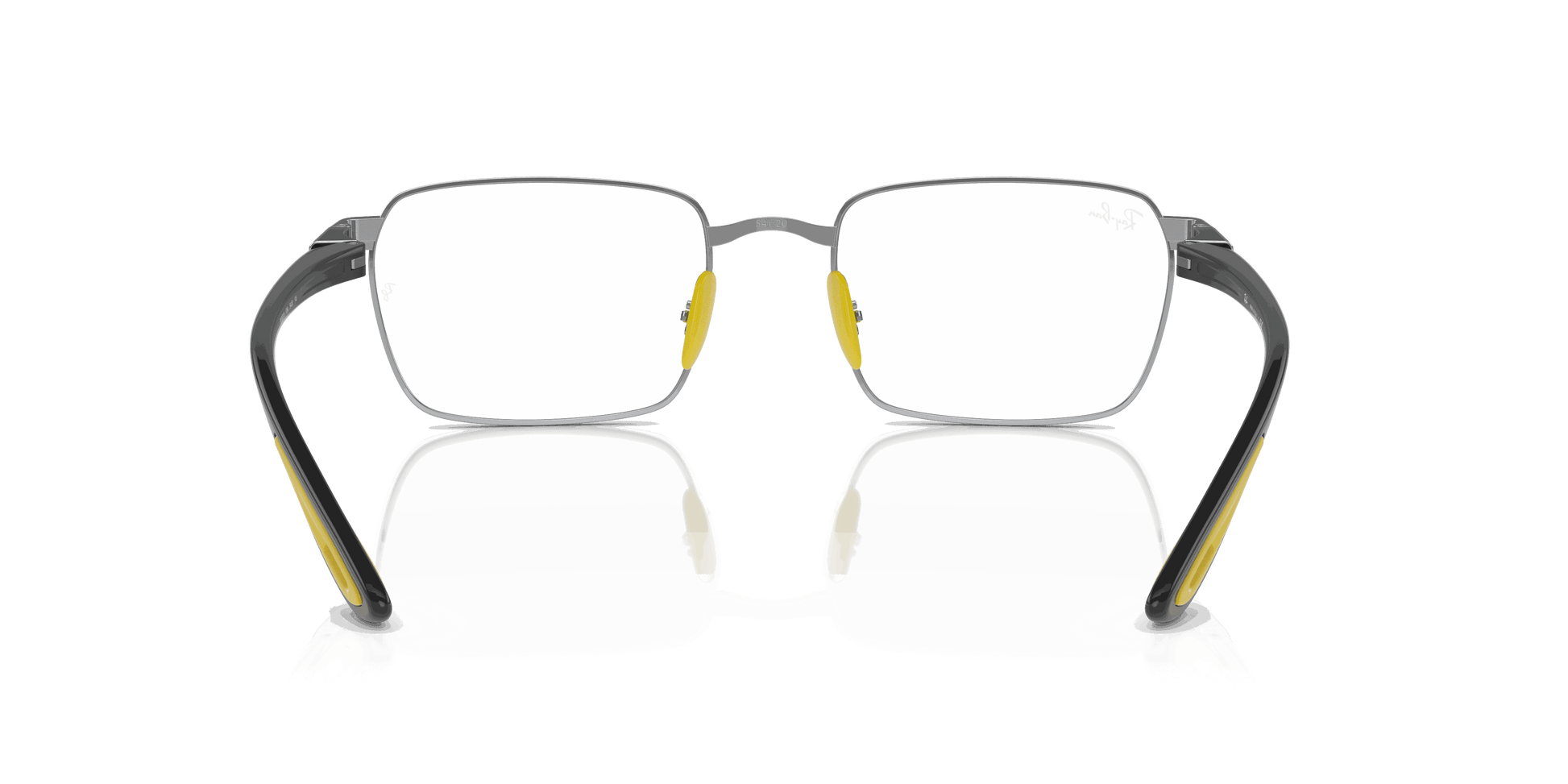 [Clear Lenses, Polished Silver Frame]