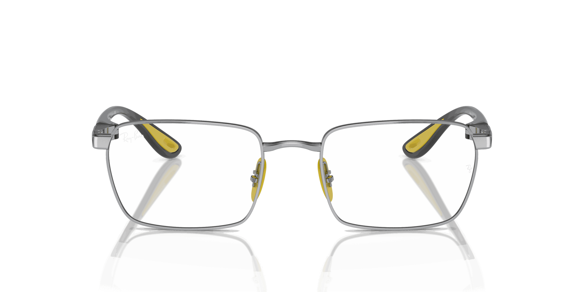 [Clear Lenses, Polished Silver Frame]