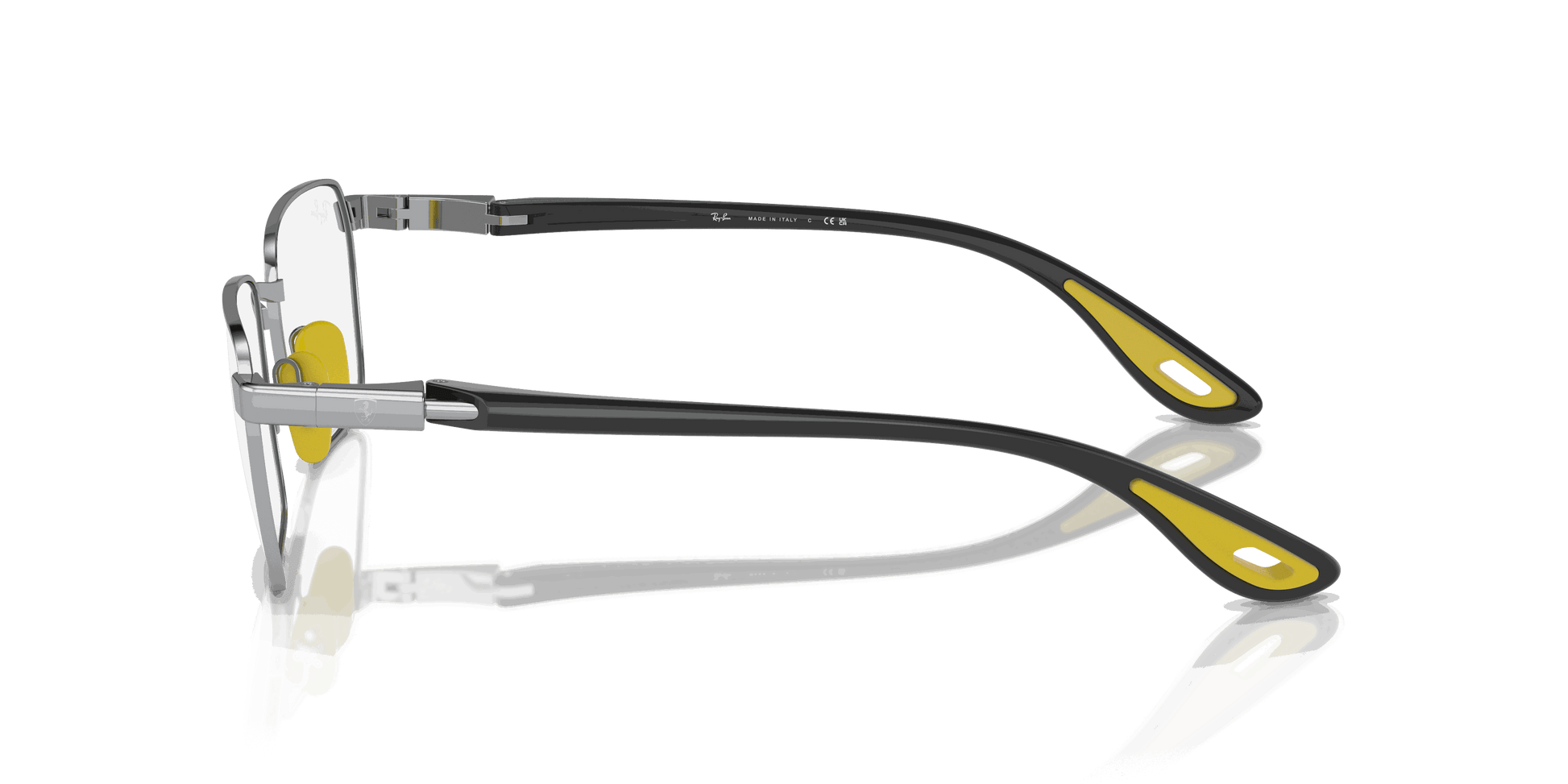 [Clear Lenses, Polished Silver Frame]