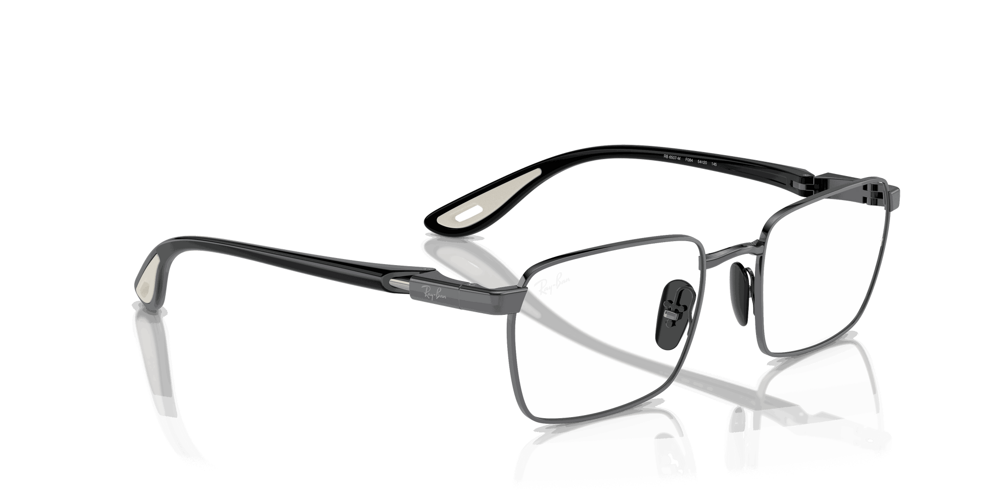 [Clear Lenses, Polished Gunmetal Frame]