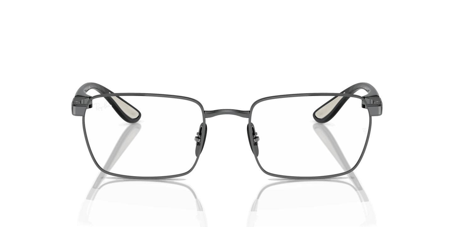 [Clear Lenses, Polished Gunmetal Frame]