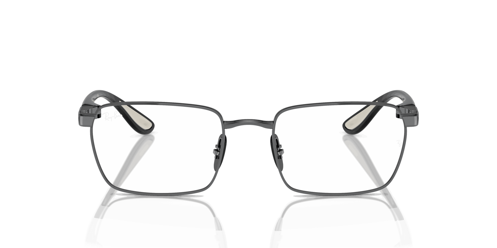 [Clear Lenses, Polished Gunmetal Frame]