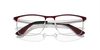 [Clear Lenses, Polished Dark Red On Silver Frame]