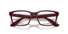 [Clear Lenses, Polished Dark Red Frame]