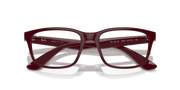 Clear Lenses, Polished Dark Red Frame