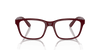 [Clear Lenses, Polished Dark Red Frame]