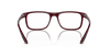 [Clear Lenses, Polished Dark Red Frame]