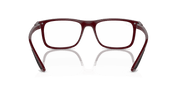 Clear Lenses, Polished Dark Red Frame